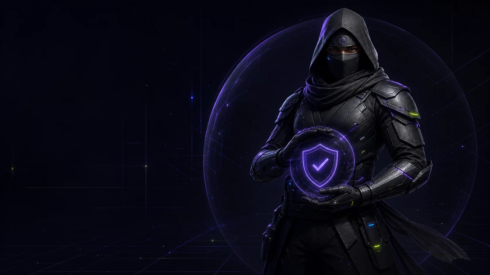 FMarket ninja guardian protecting a digital trade